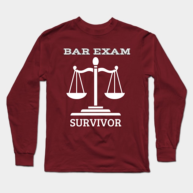 BAR EXAM SUVIVOR Long Sleeve T-Shirt by GP SHOP